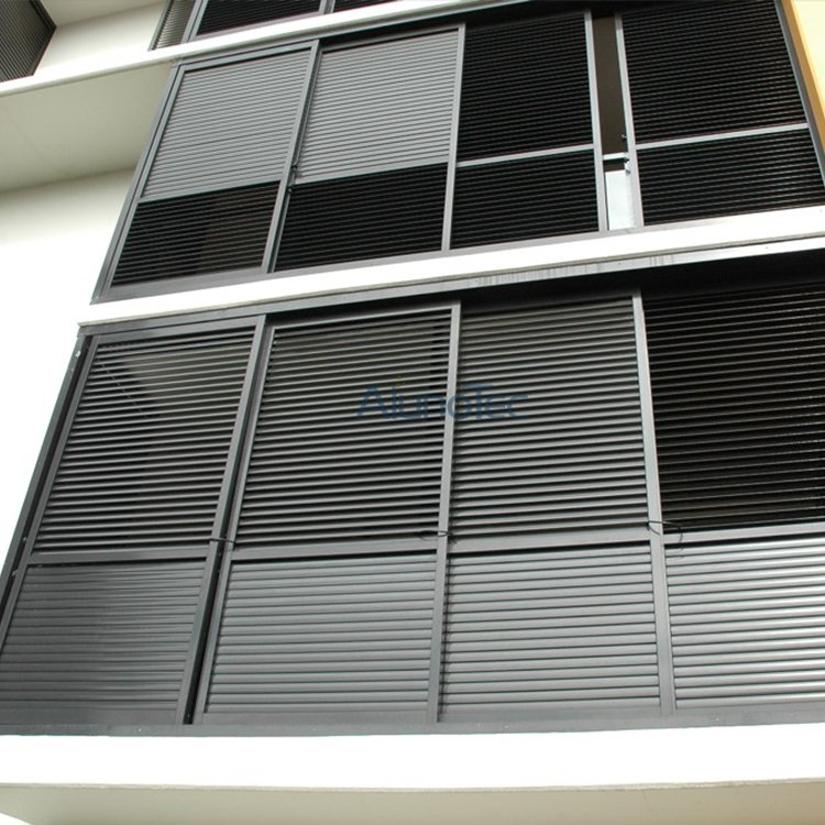 Fenêtre en aluminium actionnable de volet de persienne de lame de ventilation d'air