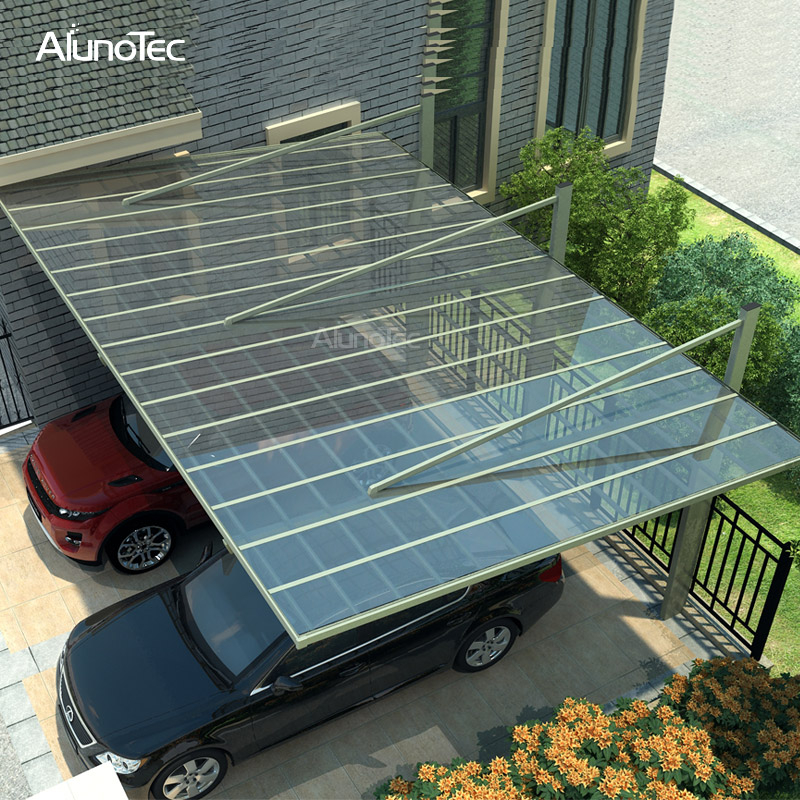 Carport imperméable de cadre en aluminium de taille faite sur commande de haute qualité pour le jardin