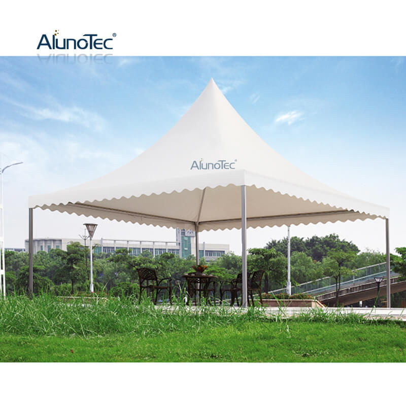 Tente de clocher de Parasols de parapluie d'ombrage de jardin de belvédère extérieur en aluminium résistant au vent adapté aux besoins du client