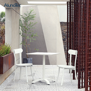 Ensemble en aluminium extérieur de chaise et de Table de meubles de café de jardin de Patio d'hôtel