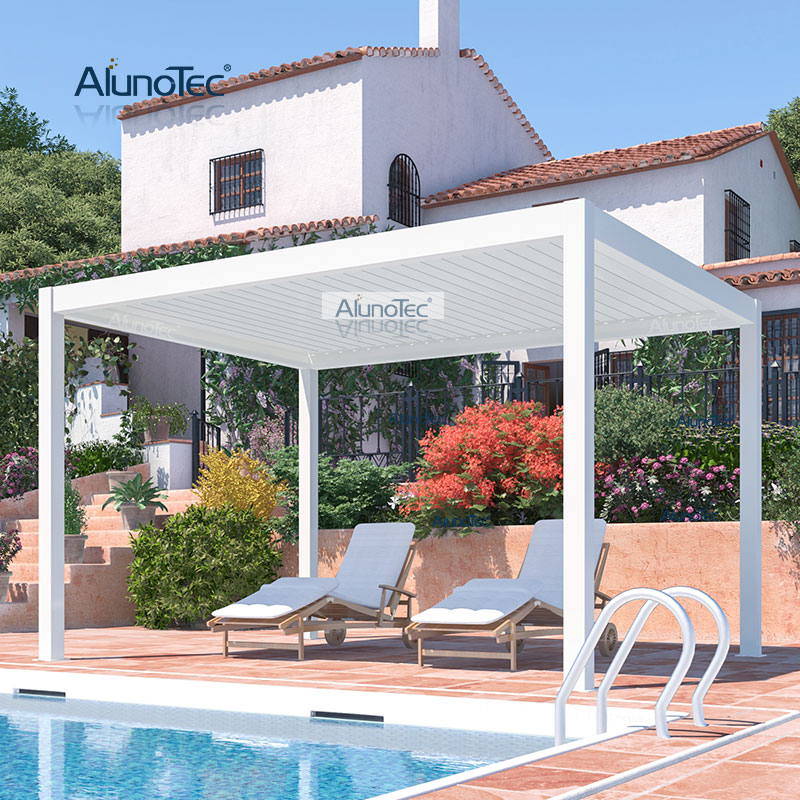 Pergo-Lite 12'x12' Prix de livraison Pergola Patio Solutions Bâche solaire de balcon pour terrasse 