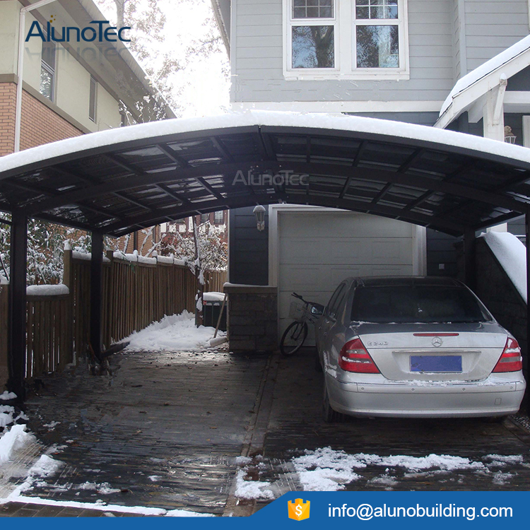 Le carport extérieur en aluminium couvre la feuille de carports de toiture en polycarbonate