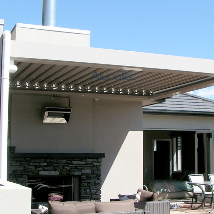 Pergola en aluminium de systèmes de couverture de patio à persiennes électriques de luxe