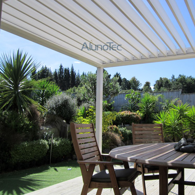 Pergola en aluminium de systèmes de couverture de patio à persiennes électriques de luxe
