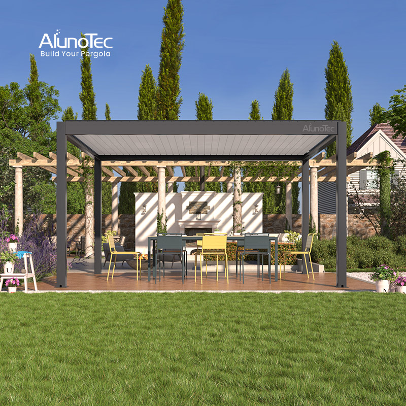  Fabricants de pergola AlunoTec ouvrant les toits, persienne solaire, auvent en aluminium, couverture de patio