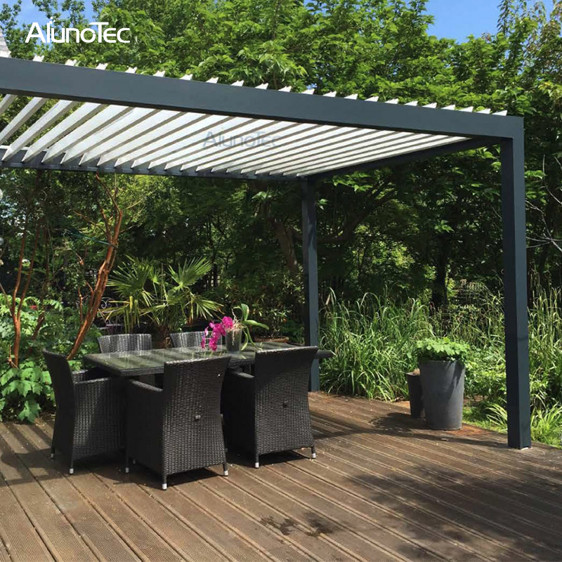 Kits en aluminium motorisés par belvédère bioclimatique de pergola de meubles de jardin pour le porche 