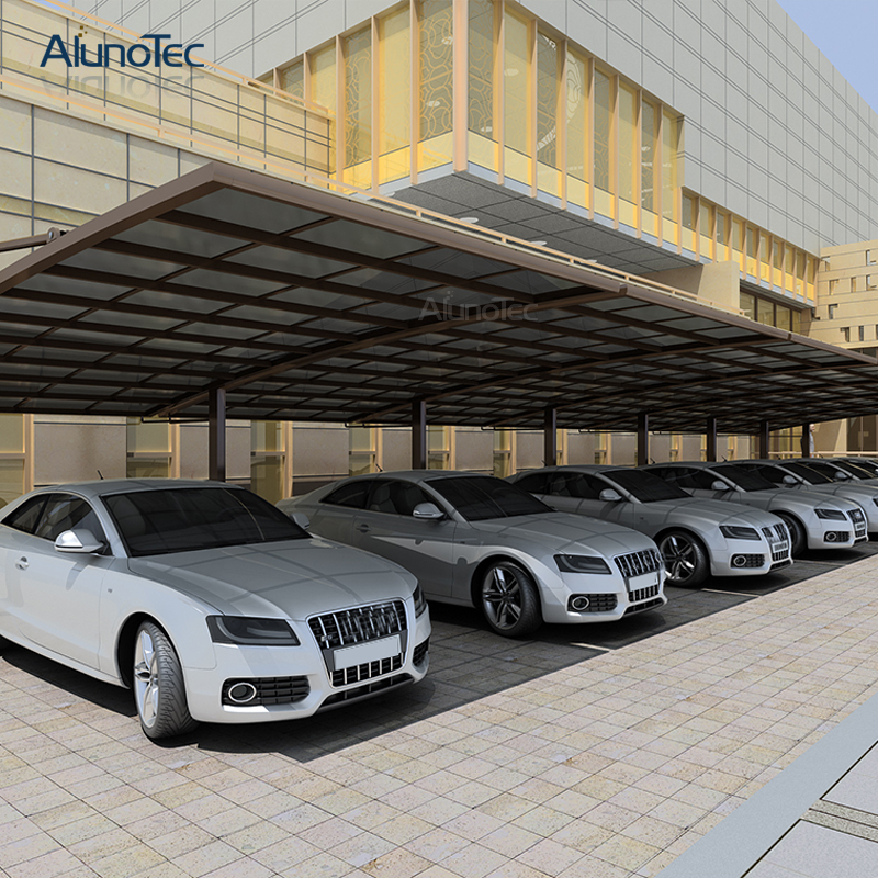 Nouveau produit Garages auvents abris de voiture système d'abri de voiture en aluminium en polycarbonate 