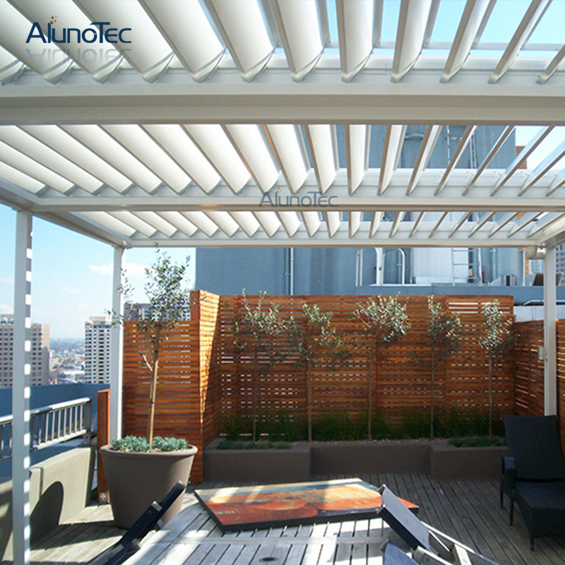 Pergola antipluie adaptée aux besoins du client électrique en métal de belvédère de toit de persienne bioclimatique