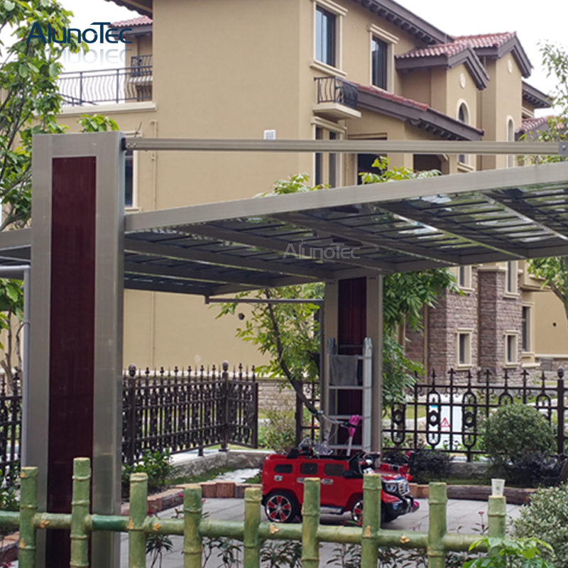 Abri d'auto en aluminium de toit en polycarbonate durable résidentiel