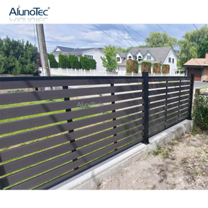 Barrière verticale de persienne de clôture noire du balcon WPC de conception unique d'AlunoTec pour le jardin