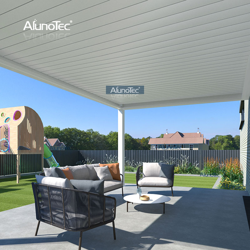 AlunoTec 12 X 15,6 pieds Disponibilité Système imperméable à persiennes Couverture de patio