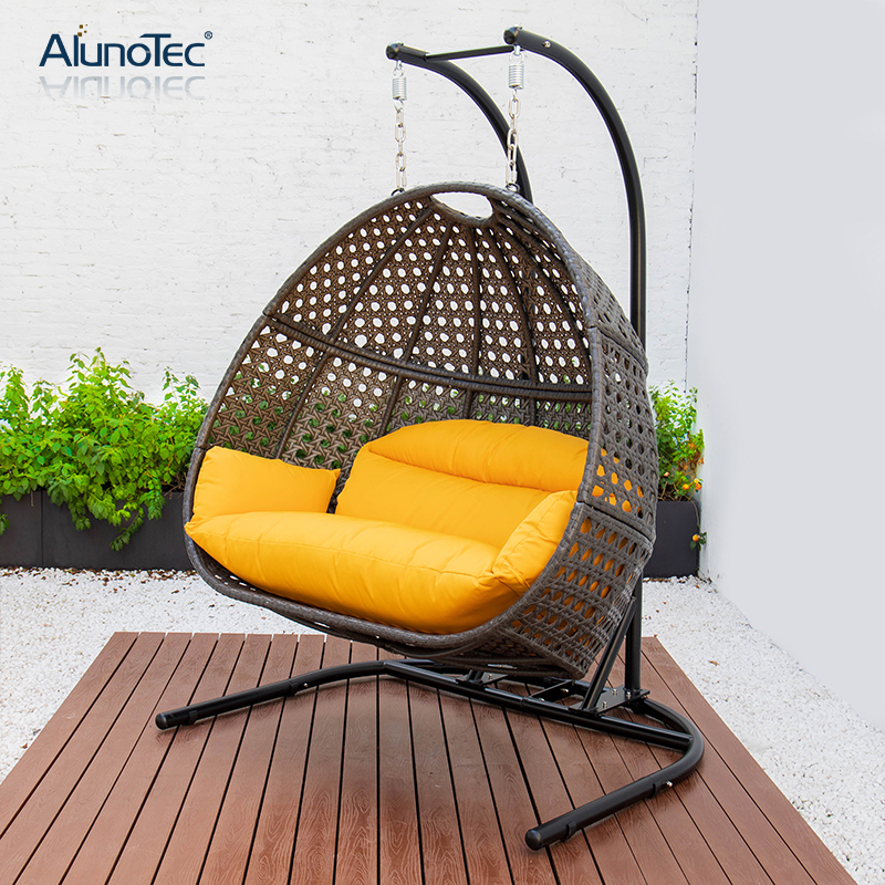 Nouveau design support en forme de U pliant unique Patio balançoire chaise hamac de jardin