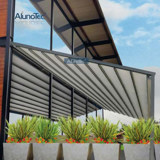 Pergola rétractable en métal de haute qualité pour l'ombrage de voiture
