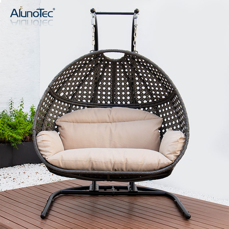 Nouveau design support en forme de U pliant unique Patio balançoire chaise hamac de jardin
