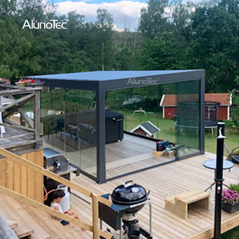 Accessoires de jardin en aluminium de haute qualité, portes de douche, porte coulissante en verre sans cadre