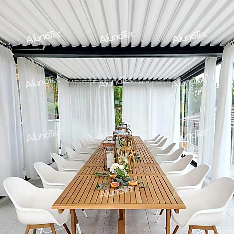 Kits de pergola en aluminium de parasol extérieur de conception moderne pour la couverture de balcon