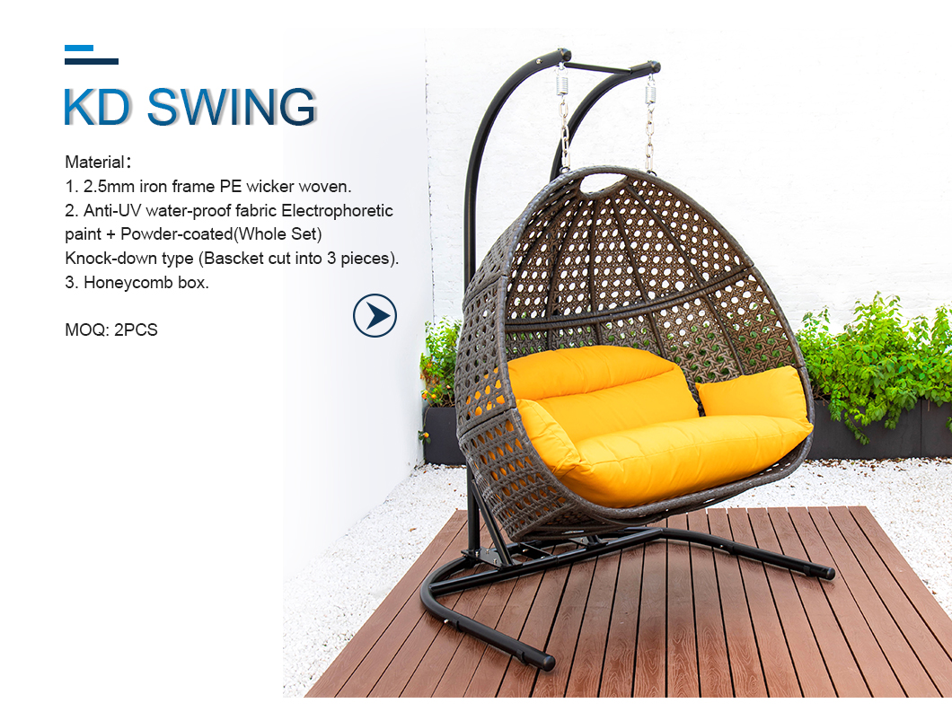 Nouveau design support en forme de U pliant simple balançoire chaise hamac de jardin (1)