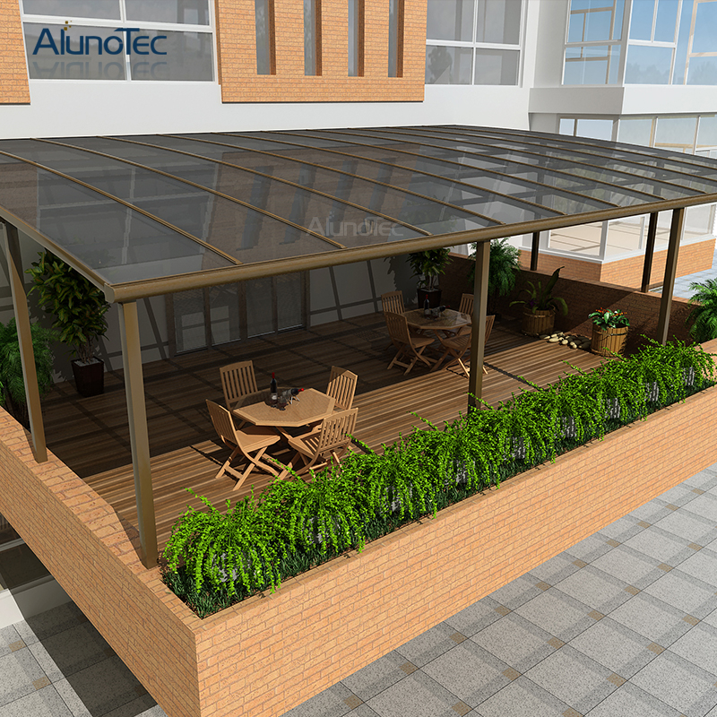 Auvent en aluminium de patio d'auvents de soleil et de pluie pour le jardin